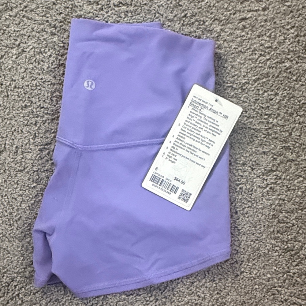 lululemon athletica Lavender High-Rise Bike Shorts